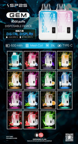 4月新品💥SP2S一次性9000口❤️小巧方便携帶